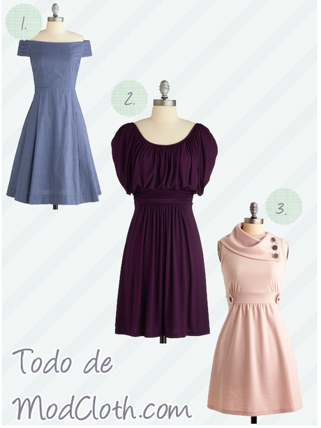 Tres vestidos de corte retro que necesito tener Tres vestidos de corte retro que necesito tener