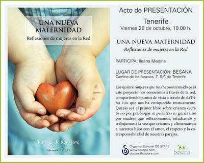 Una nueva maternidad, presentación en Tenerife el próximo viernes