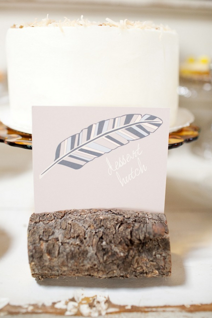 Detalles muy naturales para decorar tu boda: minerales y troncos