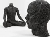 Esculturas hechas cadenas