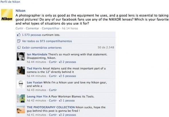 Mi punto de vista sobre la reciente polemica de Nikon y su Facebook