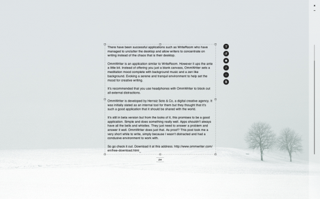 OmmWriter aplicación contra las distracciones OmmWriter aplicación contra las distracciones