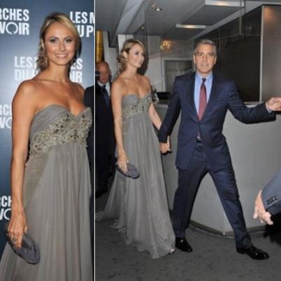 Stacy Keibler, novia de George Clooney, del cuadrilátero a la alfombra roja