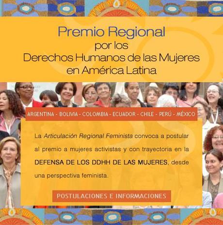 Se exitende el plazo para postular a mujeres líderes al “PREMIO REGIONAL POR LOS DERECHOS HUMANOS DE LAS MUJERES”