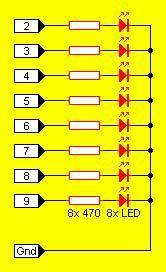 Cómo hacer un monitor para puertos paralelos diagrama del monitor de puerto paralelo