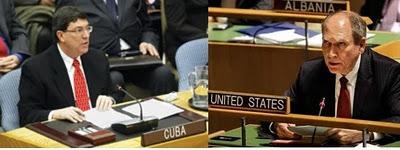 Otro ridículo de diplomático yanqui defendiendo el bloqueo en la ONU