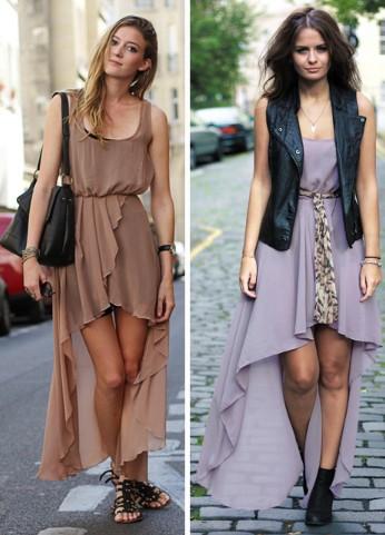 Street Style: Vestidos asimétricos para esta Primavera - Verano 2011/12