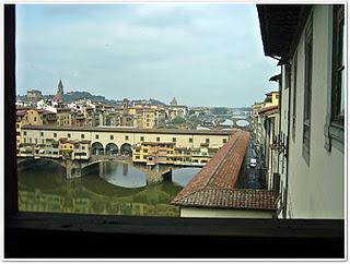 Ponte Vecchio desde Uffizi y Corredor Vasariano