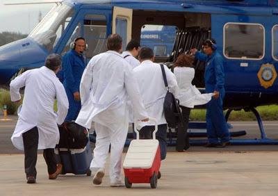 Los órganos para un trasplante se transportan en la cabina del piloto o en aerotaxis