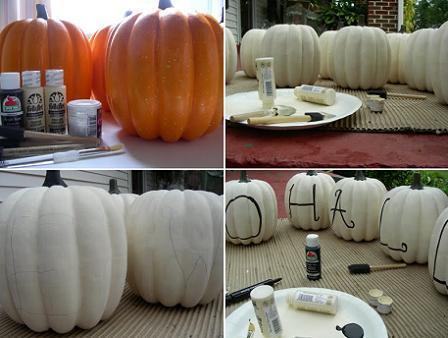 Halloween...blancas y radiantes calabazas