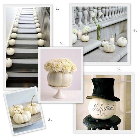 Halloween...blancas y radiantes calabazas