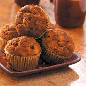 Doble-Chip Cinnamon Pumpkin Muffins Receta