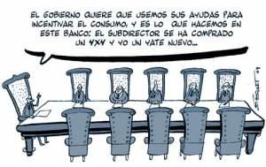 Se ayuda a la banca... y los directivos de los bancos se suben el sueldo.