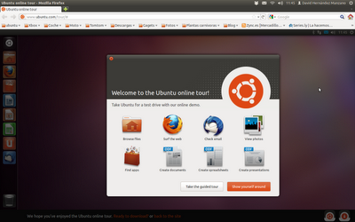 Probar Ubuntu 11.10 Oneiric Ocelot desde le navegador