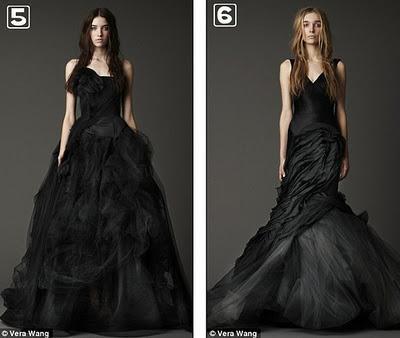 Vestidos de Vera Wang en negro: Halloween con glamour