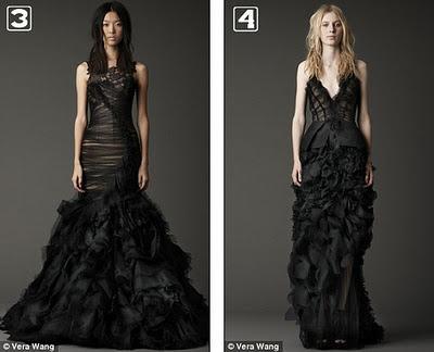 Vestidos de Vera Wang en negro: Halloween con glamour