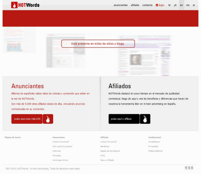 HotWords - Gana dinero con publicidad integrada en el texto de tu blog HotWords - Gana dinero con publicidad integrada en el texto de tu blog