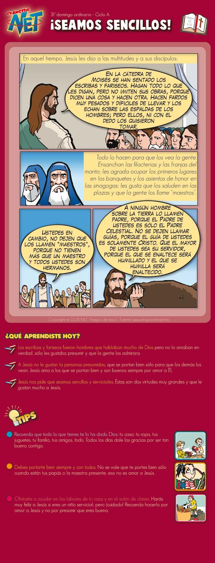 Evangelio Dominical: 30 de Octubre del 2011 (Mt 23, 1 - 12)