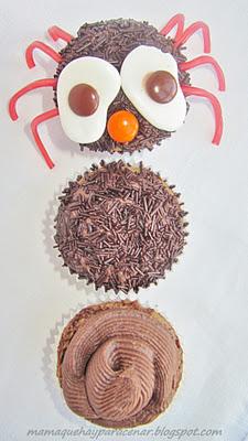 CUPCAKES ARAÑA DE HALLOWEEN