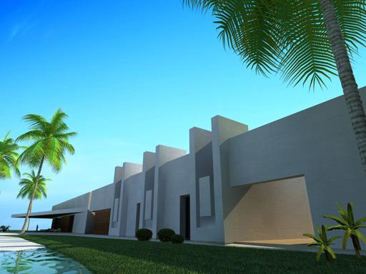 A-cero presenta el proyecto para una villa en Qatar