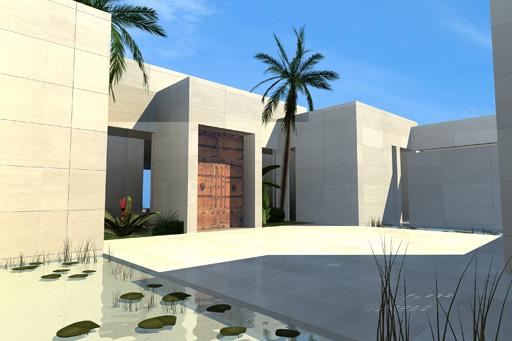 A-cero presenta el proyecto para una villa en Qatar