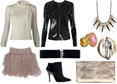 Combinar Falda de Plumas