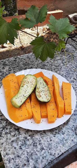 Salmón de Noruega a la Barbacoa con verduras