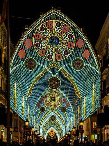 Luces de Málaga en Navidad