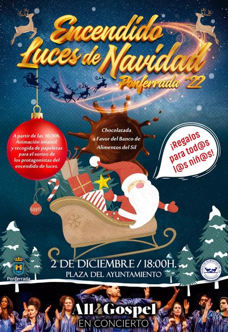 Programa de fiestas de la Navidad 2022 en Ponferrada. Consulta todas las actividades 2