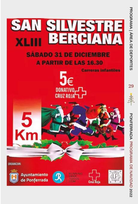 Programa de fiestas de la Navidad 2022 en Ponferrada. Consulta todas las actividades 31