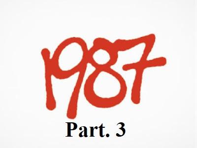 Programa Número 337 de Dj Savoy Truffle en Música Sideral. Especial 1987, Part. 3.