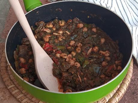 ESTOFADO DE ESPINACAS Y GARBANZOS EXPRÉS
