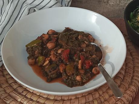 ESTOFADO DE ESPINACAS Y GARBANZOS EXPRÉS
