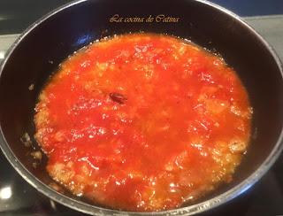 Pulpo en salsa americana Pulpo en salsa americana