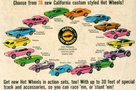 Origen de los carritos y pistas de Hot Wheels