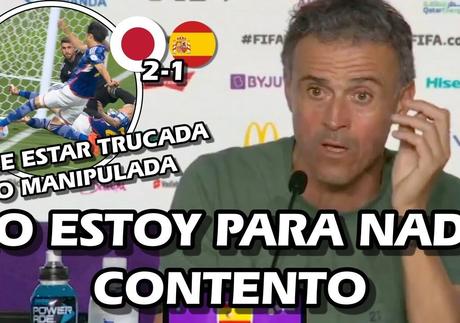 La polémica sobre él gol y la derrota de España contra Japón 2-1a Luis Enrique