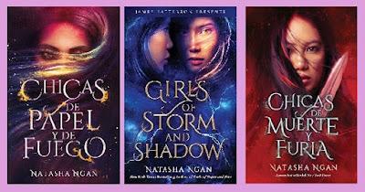 Reseña: libros: Chicas de papel y de fuego, Chicas de tormentas y de sombras, Chicas de muerte y de furia