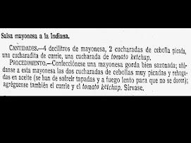 Salsa mayonesa a la indiana