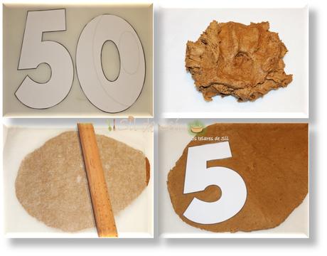 TARTA DE NÚMEROS DE GALLETAS DE JENGIBRE {MARTHA STEWART}