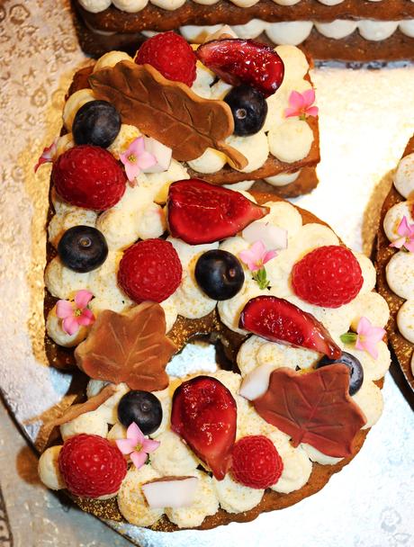 TARTA DE NÚMEROS DE GALLETAS DE JENGIBRE {MARTHA STEWART}