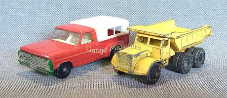 Camión Euclid y camioneta Ford F-100 de los Matchbox de mi infancia Camión Euclid y camioneta Ford F-100 de los Matchbox de mi infancia