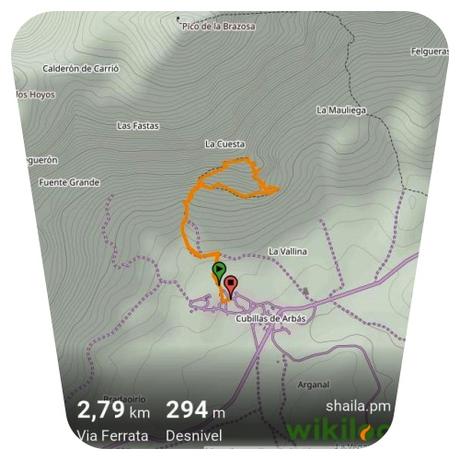 Via Ferrata Flores y Lagunas, Cubillas de Arbás