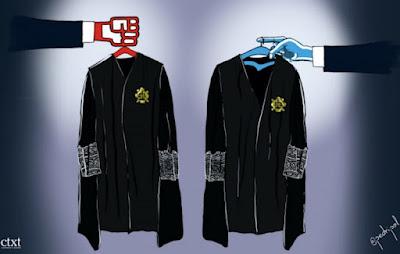 En Mallorca, la Fiscalía retira la acusación contra Cursach “por falta de pruebas”… y “Homenaje de Orwell a Cataluña”. En Mallorca, la Fiscalía retira la acusación contra Cursach “por falta de pruebas”… y “Homenaje de Orwell a Cataluña”.