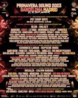 Primavera Sound 2023, cartel Barcelona y Madrid