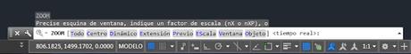 Zoom extensión. Ver todo lo dibujado en Autocad