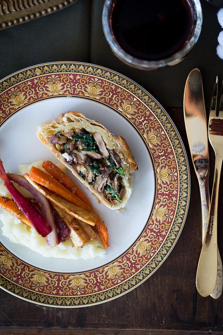 WELLINGTON DE SETAS, ESPINACAS Y CASTAÑAS WELLINGTON DE SETAS, ESPINACAS Y CASTAÑAS