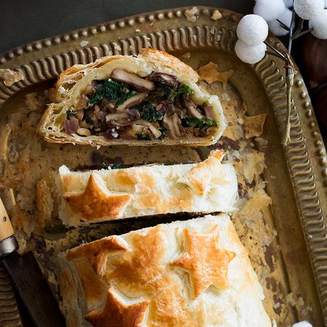 WELLINGTON DE SETAS, ESPINACAS Y CASTAÑAS WELLINGTON DE SETAS, ESPINACAS Y CASTAÑAS