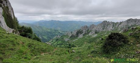 RUTA a la PEÑA MEA desde LES CAMPES, Laviana