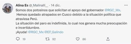 Gobierno potosino atiende de manera responsable situación de potosinos varados en Perú
