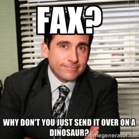 ¿Quién envía faxes en la actualidad?